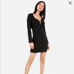 Express v neck black dress new with tags! Medium a